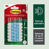 Command oppheng julelys utendørs. 20 pk